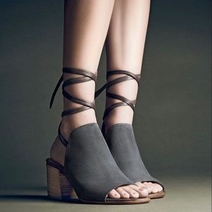 Alberto-Fermani Natalina Suede Ankle Tie Sandal